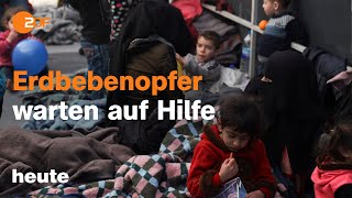 heute 1900 Uhr vom 09022023 Erdbeben Türkei und Syrien Hilfseinsätze EUSondergipfel [upl. by Annaigroeg]