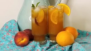 Because You Wanted To See It  2 Iced Tea Recipes  Orange amp Peach Mint ❤ [upl. by Gregorius]