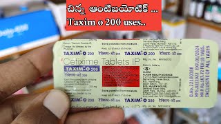 Taxim o 200 tablet uses amp side effects 💊  మంచి ఆంటిబయోటిక్  ll Cefixim [upl. by Aynotan]