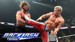 Cody Rhodes vs AJ Styles – Undisputed WWE Title Match WWE Backlash France highlights [upl. by Mariette241]