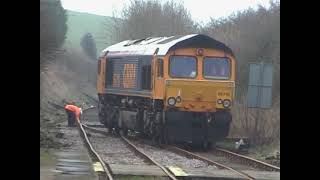 Thumper hauled by GBRF 66 to NYMR down the Esk Valley Line [upl. by Jadd815]