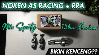 UNBOXING amp REVIEW NOKEN AS RACING  PELATUK ROLLER MIO SPORTY 130 CC HARIAN  NAMBAH KENCENG [upl. by Kirt694]