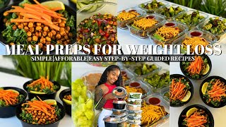 2024 How To Meal Prep For Weight Loss Simple affordable amp easy guided recipe Ideas  benefits [upl. by Naihtsirc]