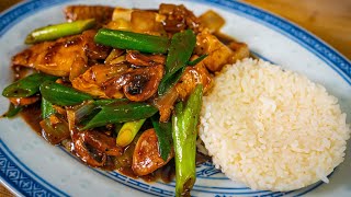 Asiatisches Hähnchen mit Pilzen amp Zwiebeln  Schnelles Gericht zum nachkochen [upl. by Sanyu]