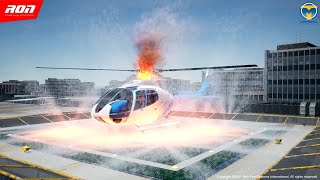 Helipad Fire System  Unreal Engine Fire System Animation [upl. by Refinnej]