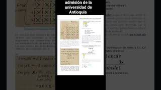 Examen de admisión de la universidad de Antioquia prueba de razonamiento lógico admision [upl. by Loy482]