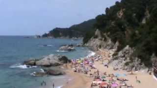 Cala naturista la Boadella  LLoret de Mar  Naturist cove Costa Brava [upl. by Nagud]