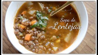 Sopa De Lentejas ∆ Cocina Peruana [upl. by Henig]