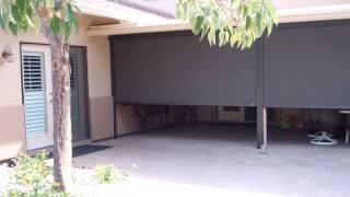 Retractable Motorized Patio Screen Installation [upl. by Weasner]