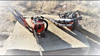 I love twins 2 stroke twin cylinder chainsaw Solo 610 amp Echo 610 evl [upl. by Hollingsworth343]