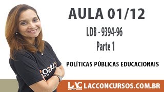 SEDUC MT  Políticas Públicas Educacionais  LDB 9394 96  Parte 1 0112 [upl. by Ahsinrats]