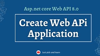 Create Web API project  Aspnet core Web API tutorial  Web API basics  Aspnet core Web API 80 [upl. by Lombard]