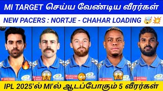 IPL 2025  MI TARGET PLAYERS  TOP 5 TARGET PLAYERS IN MUMBAI INDIANS IPL2025 mumbaiindians [upl. by Larkins81]