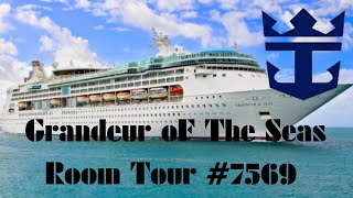 7569 Royal Caribbean Grandeur Of The Seas Interior Stateroom Room Tour  FOX SQUAD FAMILY [upl. by Eboj]