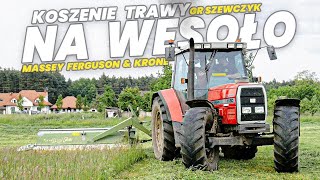 ✓Koszenie Traw 2023 w Gr Szewczyk Na Wesoło🤣😂✓Serwis u Stasia✓MF 6180 amp Krone Easy Cut 320✓ [upl. by Jessica]