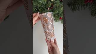 12 Days of Christmas Crafts 🎄 Day 2 Gingerbreak Cookie themed reusable cup 🍪 [upl. by Imogene]