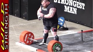 Eddie Hall Deadlift World Record 500kg 1102lbs  Includes Full Aftermath [upl. by Eisenhart286]