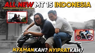 ALL NEW MT 15 Boncengan Nyaman Kah   REVIEW Penggunaan MT 15 Indonesia [upl. by Akers]