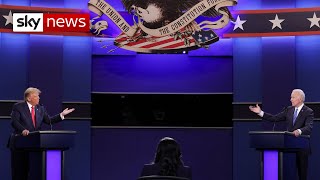 Trump and Biden face off in final US presidential debate  highlights [upl. by Dolphin]