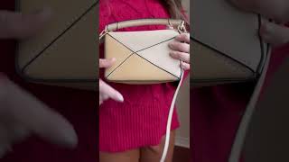 LOEWE  Mini Puzzle Bag in Dusty BeigeSoft White Colour 🤎celine unboxingvideo boujieonabudget [upl. by Nezah]