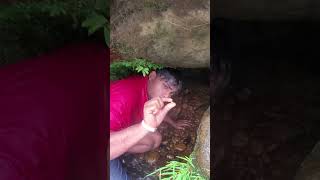 Diamond Luck in a River Cave 😲😲😲 diamond digging hunting gemstones preciousstones [upl. by Ahsel]