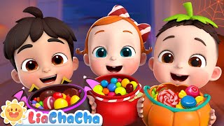 Knock Knock Trick or Treat  Happy Halloween Song 🎃 Kids Songs amp Nursery Rhymes  LiaChaCha [upl. by Niki]