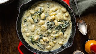 Schnelle Gnocchi mit Gorgonzola amp Spinat [upl. by Carol-Jean]