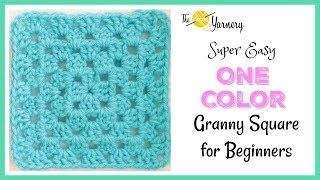 Super Easy Granny Square for Beginners  The Secret Yarnery [upl. by Wadlinger714]