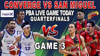 SAN MIGUEL BEERMEN vs CONVERGE Game 3 Quarterfinals  September 30 2024  2k24 [upl. by Sharona163]