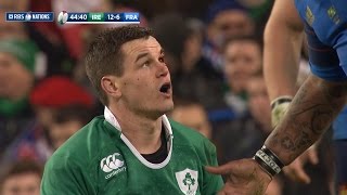 Bastareaud amp Sexton take knocks  Ireland v France 14th Feb 2015 [upl. by Yllak157]