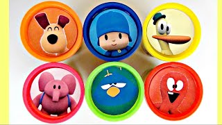 Aprende Los Colores con Play doh Lets Go POCOYO Pato y Fred [upl. by Hbaruas]