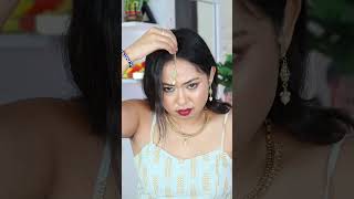 Mantika hack  Mangtika Kaise lagaye  How to secure a mangtika  Hairstyle tips  Festive Hairstyle [upl. by Pylle]