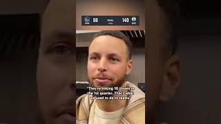 Steph Curry on the Warriors 52point loss to the Celtics 😬 [upl. by Clayton]