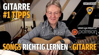 Songs auf der Gitarre richtig lernen  Gitarren Hacks 1 Tipps [upl. by Ellehsad]