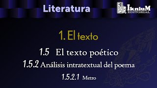 Tema 15 Texto poético 152 Análisis intratextual del poema Literatura Licenciatura [upl. by Syned495]