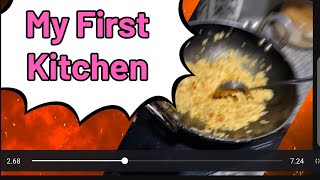 my first kitchen home 👩‍🍳 🍳 kitchen special kitchener ytstudio entertainment firstkitchen chef [upl. by Rim]