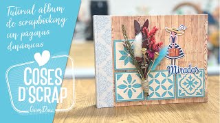 Tutorial álbum de Scrapbooking con páginas dinámicas Precioso [upl. by Ahsenauj]