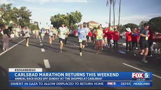 Carlsbad Marathon Returns This Weekend [upl. by Ynaffat104]