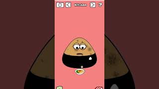 POU 737 WITH SALMON TEMAKI gameviral funny pougame pougameplay animation cartoon gaming [upl. by Denman364]