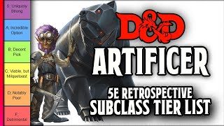 Artificer Subclass Tier List  DampD 5e Retrospective [upl. by Ash]