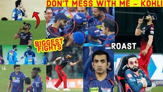 VIRAT KOHLI VS GAUTAM GAMBHIR 😈😈 KOHLI AND NAVEEN UL HAQ FIGHT  RCB VS LSG FIGHT SCENE [upl. by Cresida760]