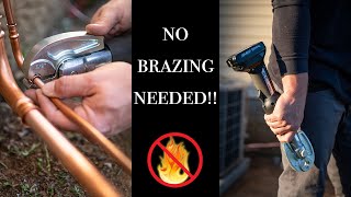 How To Connect Refrigerant Lines Without BRAZING  RLS Press Tool [upl. by Trilly597]