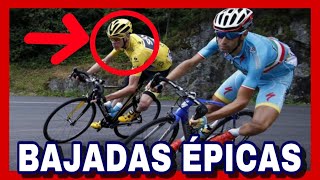 Top 7 MEJORES BAJADAS 😱 DESCENSOS Del Ciclismo de Ruta [upl. by Neggem]