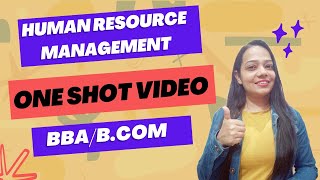 Human Resource Management  One Shot Video  Complete Content In One Video  BBABCOM  bbabcom [upl. by Marguerie]