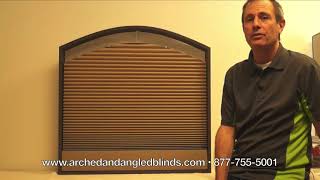 Arch Blind Motorized Explained  Remote Control Motorized Arched Shade  Arched Window Treatment [upl. by Hibbitts]