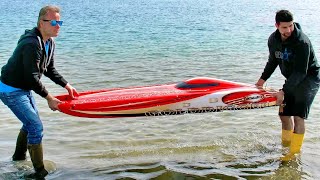 PHENOMENAL GIGANTIC  VERY HUGE amp POWERFUL 20KW RC ELECTRIC POWERBOAT SPEEDBOAT DEMONSTRATION [upl. by Brianne]