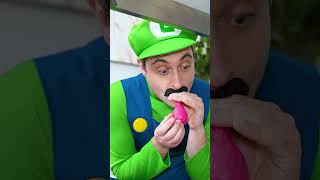 Greedy Luigi was taught a lesson supermario familygamestories [upl. by Onifur]