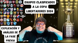 EQUIPOS CLASIFICADOS Y EXPLICACION DE LAS FASES PREVIAS DE LA COPA LIBERTADORES 2024  COVI PD [upl. by Rhodia]