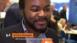 Achille Demagbo ist AfDBeisitzer im Landesvorstand SchleswigHolstein 15 März 2016 heuteplus [upl. by Avlem]