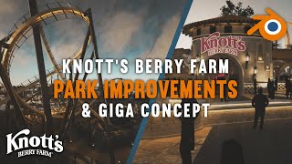 The FUTURE of KNOTTS Berry Farm  Blender Animation  Escape Designs [upl. by Ailisec]